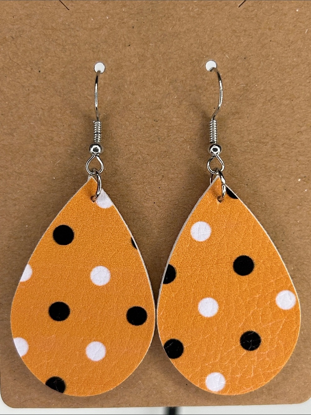 *LAST SET* Mini Faux Teardrop Earrings polkadots Halloween Fashion Jewelry